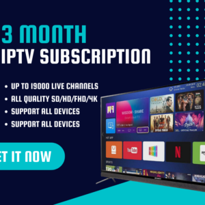 3 MONTHS IPTV SUBSCRIPTION